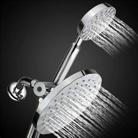 Round Rainfall / Handheld Shower Head Set Combo Chrome Finished ...