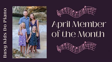 April Members of the Month - Busy People Piano