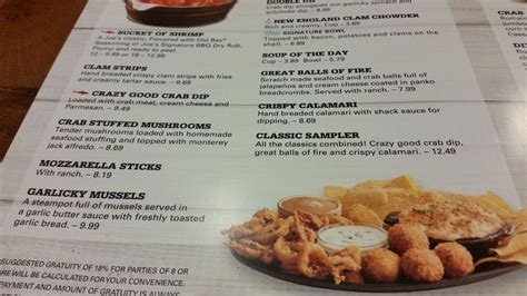 Joe's Crab Shack Menu Prices