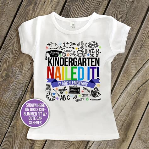 Kindergarten Graduation Shirt Graduation Colorful Rainbow - Etsy