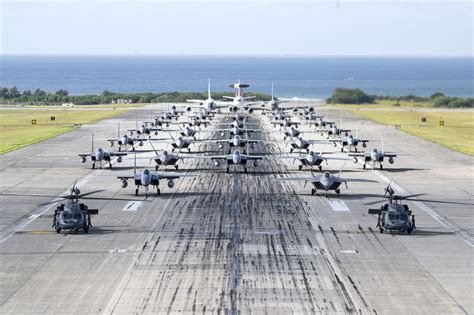 PHOTOS: Kadena Lines Up Six Kinds of Aircraft for Elephant Walk | Air & Space Forces Magazine