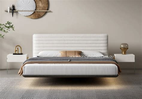 Buy Neil Contemporary Leather Bed Frame, Leather Beds | Fancy Homes