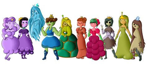 Adventure Time - princesses by InverseWorld on DeviantArt