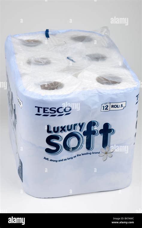 12 Tesco luxury soft toilet rolls Stock Photo - Alamy