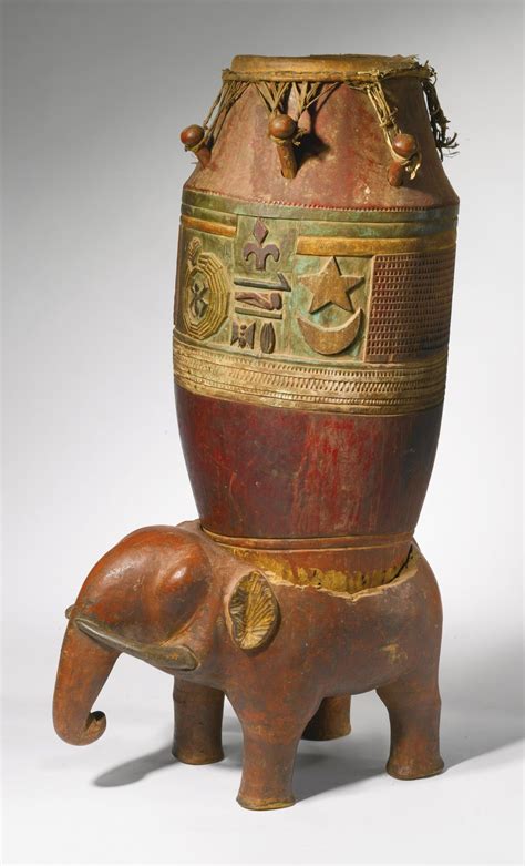 Asante Elephant Drum, Ghana | Lot | Sotheby's | African sculptures ...