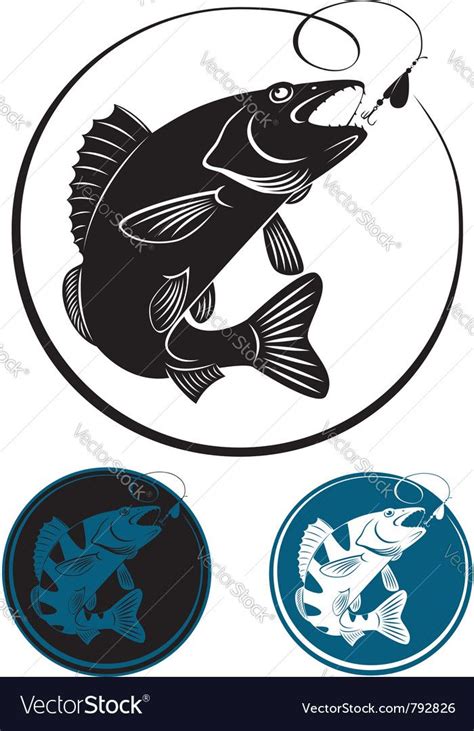 The fish walleye Royalty Free Vector Image - VectorStock , #SPONSORED ...