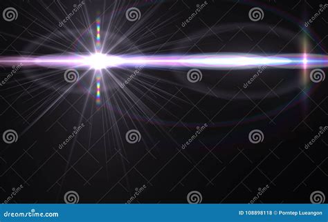 Abstract Sun Burst with Digital Lens Flare Background.Abstract Digital ...