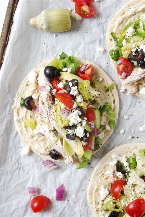 Mediterranean Chicken Wraps - The Forked Spoon