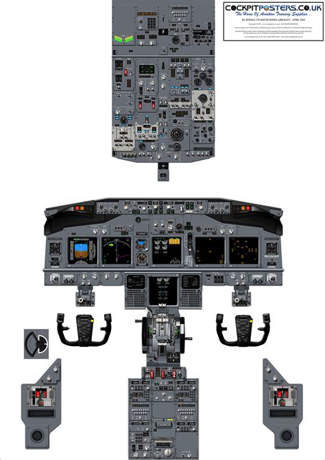 Boeing 737 600/700 NG Cockpit Poster