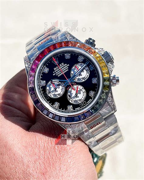 Rolex Daytona Chronograph Rainbow Diamond 116599