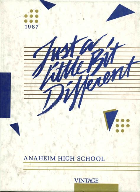 1987 yearbook from Anaheim High School from Anaheim, California