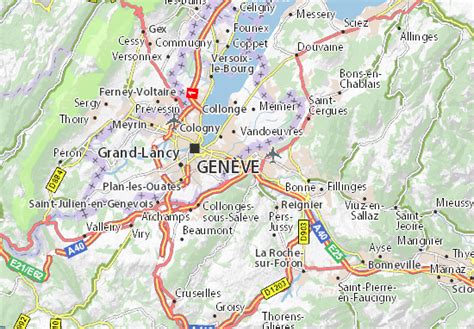 MICHELIN Gaillard map - ViaMichelin