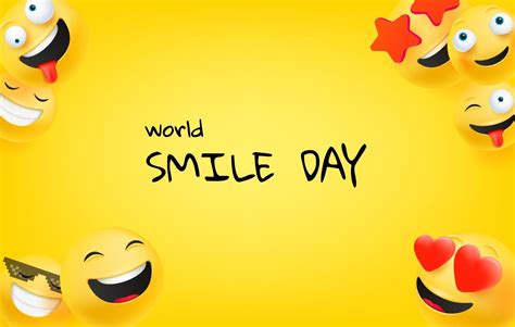 World smile day greeting card. Happy smile day vector greeting card 2617213 Vector Art at Vecteezy