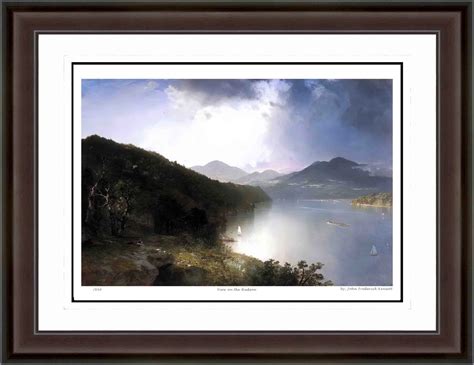 Limited Edition John Frederick Kensett "View on the Hudson" Hudson Riv – Franklin Mint