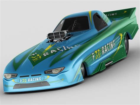 Dragster NHRA FunnyCar 3D Model $139 - .max .obj .3ds .c4d .fbx .lwo .unknown .xsi - Free3D