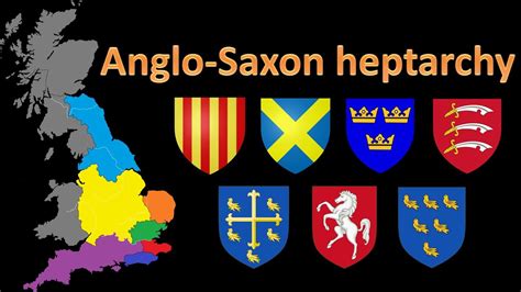 sistema Latón Asombrosamente anglo saxon heptarchy map Lujoso huella ...