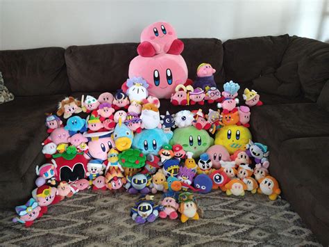 BEHOLD! My current Kirby plushie collection! : Kirby