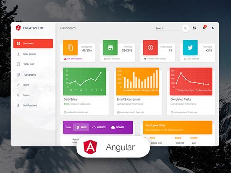 Angular Material Template