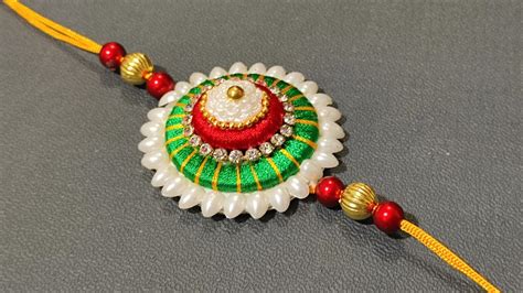 Beautiful Rakhi With Silk Thread | Easy Rakhi Making | Silk Thread ...