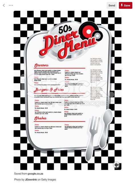 Pin by Carrie Rucinski on Menu design ideas in 2024 | Diner menu, Vintage diner, Menu design