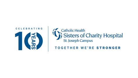 Sisters of Charity Hospital 10th Anniversary Logo