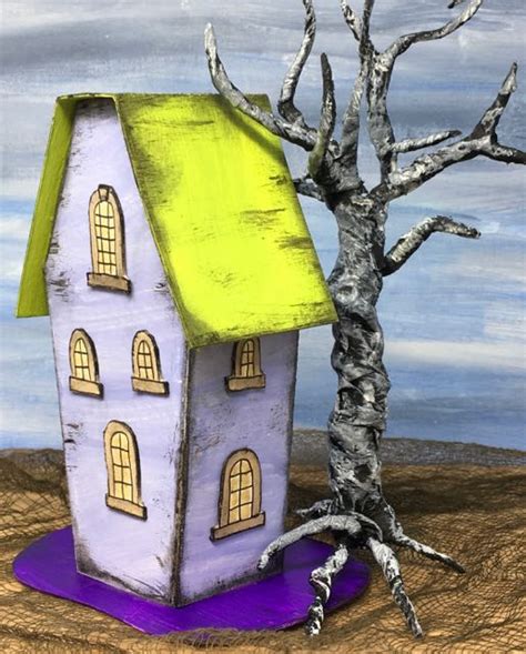 The Coffin House - Halloween Paper House No. 12 - Paper Glitter Glue