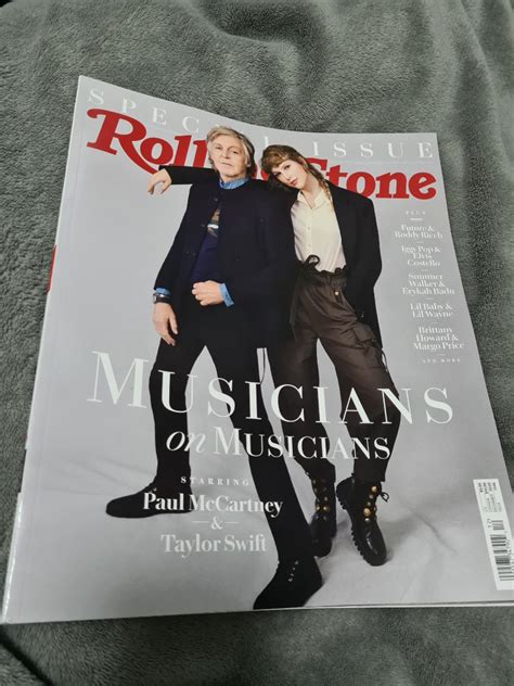 Taylor Swift & Paul McCartney Rolling Stones Magazine (Dec 2020 special ...