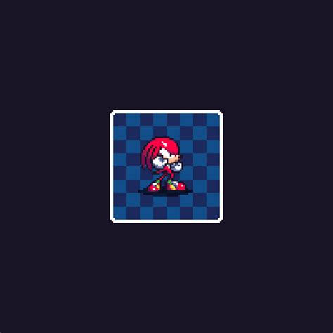 Knuckles pixelart (Art by me) : r/SonicTheHedgehog