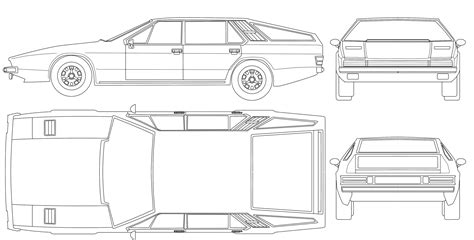 Lamborghini Faena Blueprint - Download free blueprint for 3D modeling