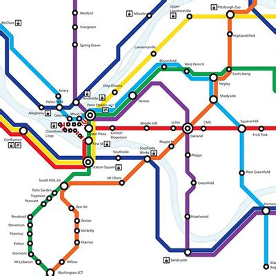 This Imagined Pittsburgh Light Rail Map is Tantalizing | Pittsburgh ...