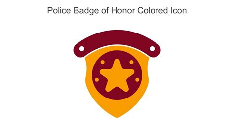 Police Badge Of Honor Colored Icon In Powerpoint Pptx Png And Editable ...