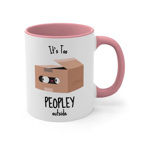 Funny Schrödinger's Meme Cat in the Box Mug, Introvert Gift, It's Too ...