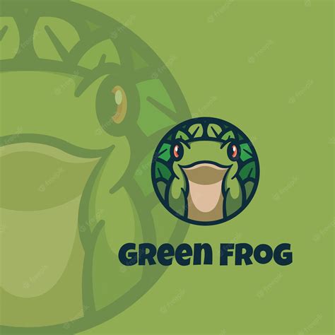 Premium Vector | Cute green frog logo mascot cartoon vector icon ...