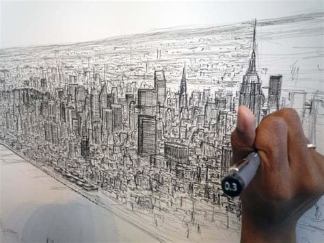 Stephen Wiltshire's New York Panorama drawing