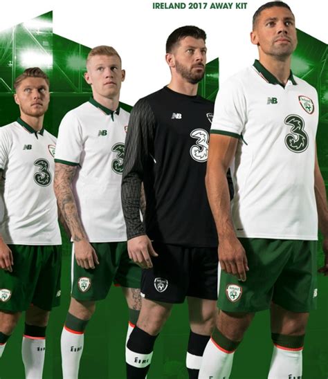 New Ireland Away Football Kit 2017-18 | White Irish Alternate Soccer ...