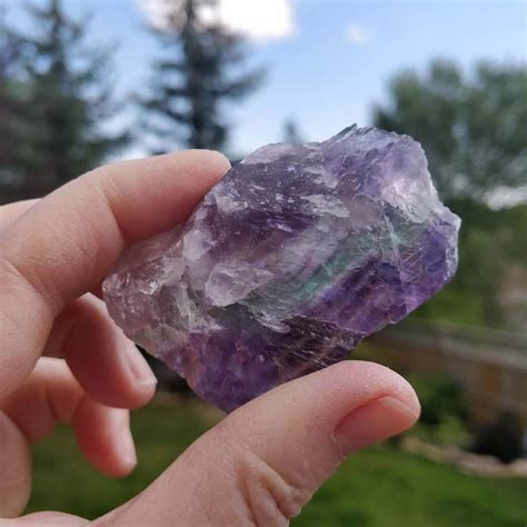 Rainbow Fluorite (Rough) | Rainbow fluorite, Fluorite, Stones and crystals