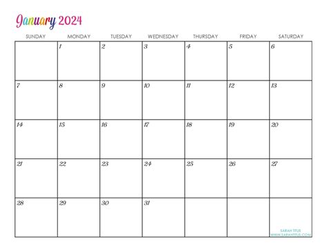 Fillable Calendar 2024 Printable - Bess Marion