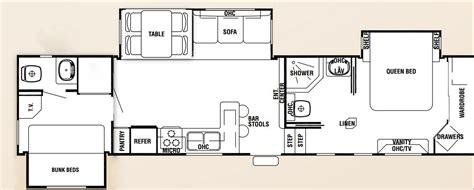 Pin by Brigitte Garrison on CamperLiving | Rv floor plans, Two bedroom floor plan, Floor plans