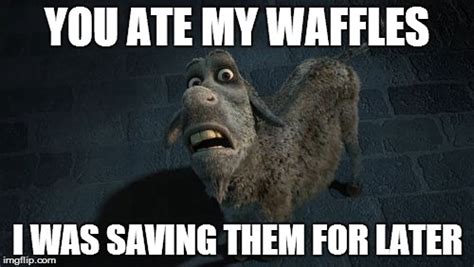 Donkey Shrek Waffles