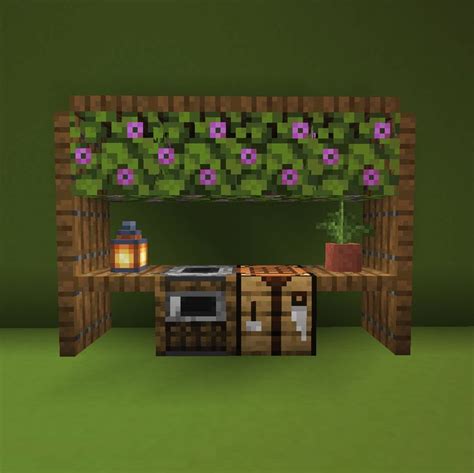 Minecraft Flowering Azalea Workbench | Minecraft cottage, Minecraft designs, Cute minecraft houses