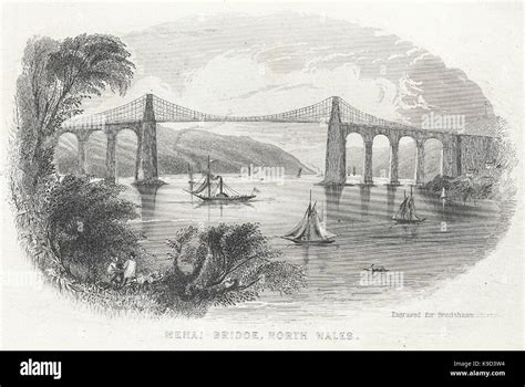 Menai Bridge, north Wales Stock Photo - Alamy