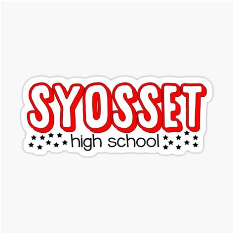 "Syosset high school stars" Sticker for Sale by AlexPrevor | Redbubble