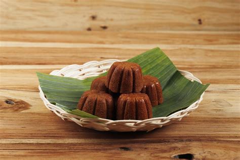 Bolu Sakura Steamed Caramel Cake, Made from Caramel with Cake Batter from Egg, Sugar, Flour, and ...