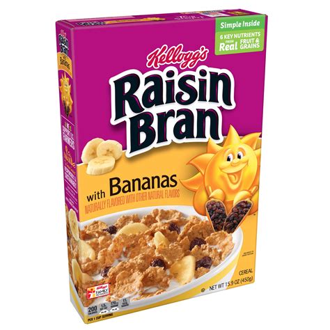 Kellogg's Raisin Bran Breakfast Cereal with Bananas - Shop Cereal at H-E-B