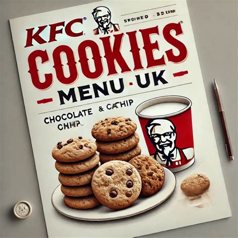 KFC Cookies Menu UK November 2024