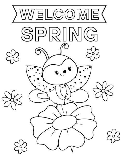 Spring Coloring Pages To Print