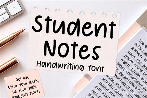 Student Notes Font by Jyllyco · Creative Fabrica