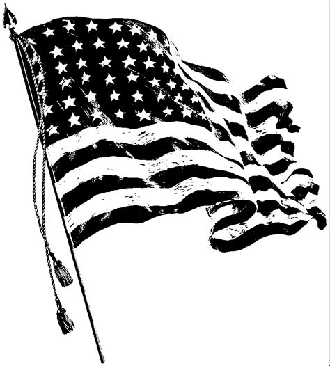 Free American Flag Clip Art Black And White, Download Free American Flag Clip Art Black And ...