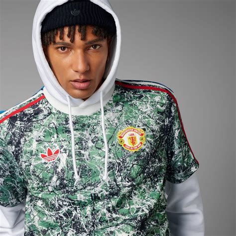 Clothing - Manchester United Stone Roses Originals Icon Jersey - Multicolour | adidas South Africa