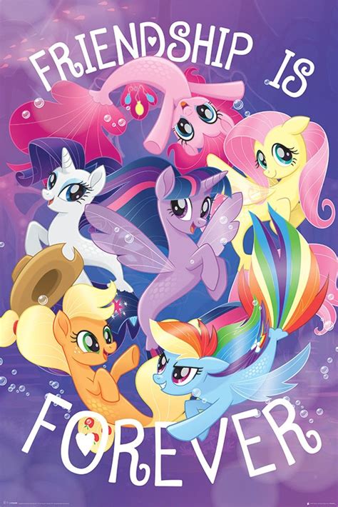 Friendship is Forever, My Little Pony Movie Poster - Buy Online in 2020 | My little pony poster ...